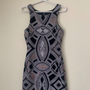 NWOT Black & Glitter Bodycon Dress